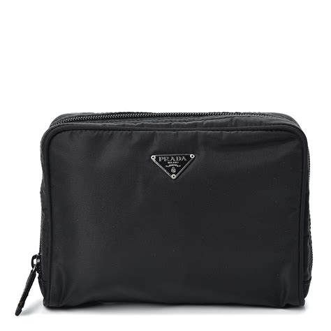 prada flat cosmetic case|prada nylon cosmetics pouch.